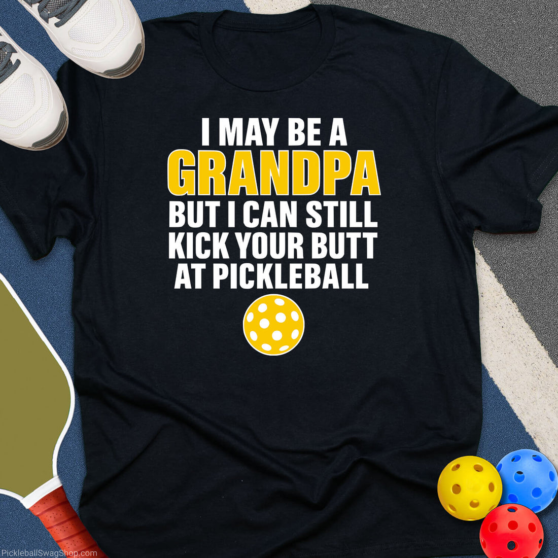 Grandpa Pickleball Butt T-Shirt
