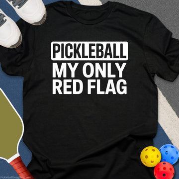Red Flag Rally Pickleball T-Shirt