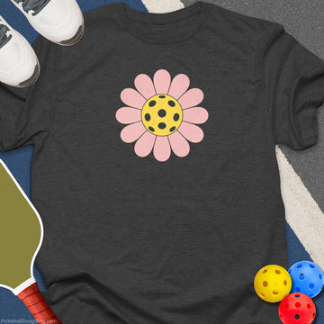 Pickleball Flower Graphic T-Shirt