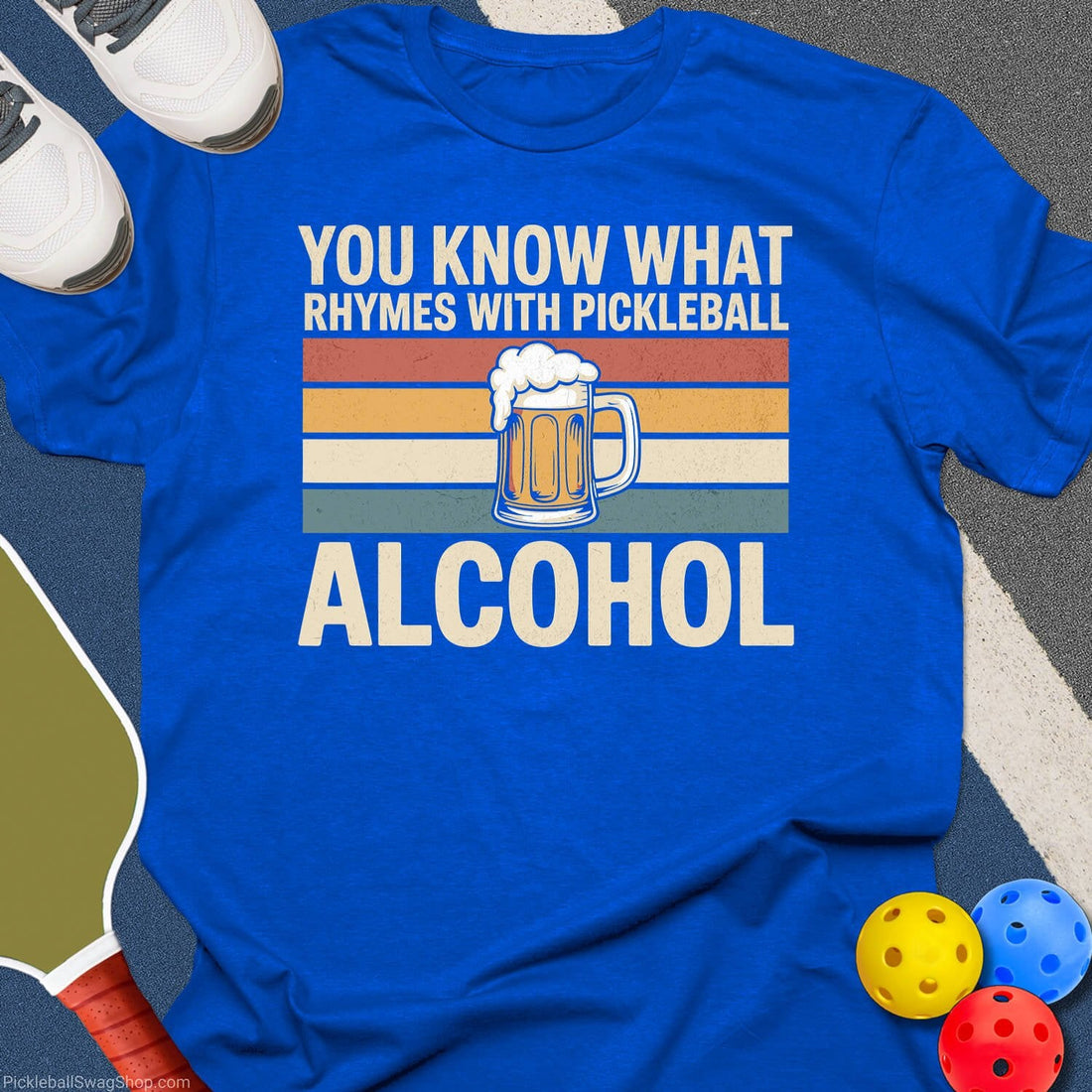 Pickleball Rhyme Humor T-Shirt