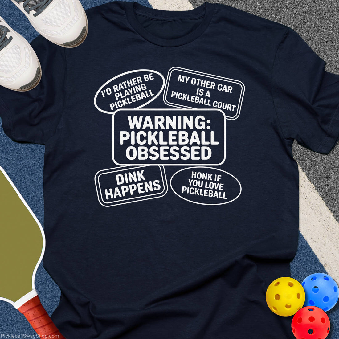 Pickleball Obsessed Daily T-Shirt